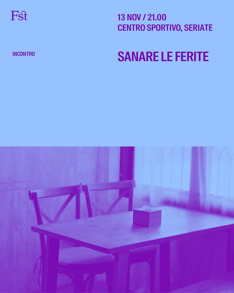 Sanare le ferite, incontro: 13 novembre al Centro Sportivo di Seriate